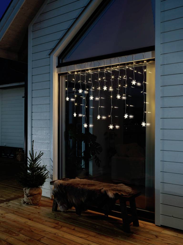 Konstsmide Lichtervorhang Außen EEK: F (A - G) 60 LED Warmweiß (B x H) 140 cm x 120 cm