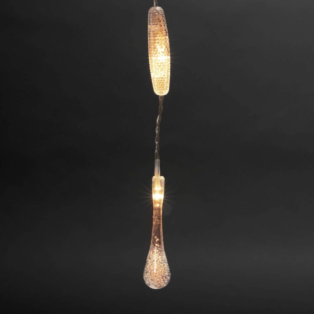 Konstsmide Lichtervorhang Außen EEK: G (A - G) 140 LED Bernstein (B x H) 1200 mm x 1400 mm