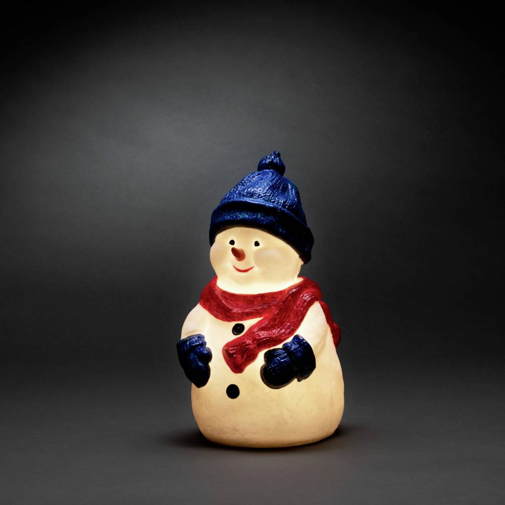 Konstsmide 4249-000 Acryl-Figur Schneemann Warmweiß LED Weiß