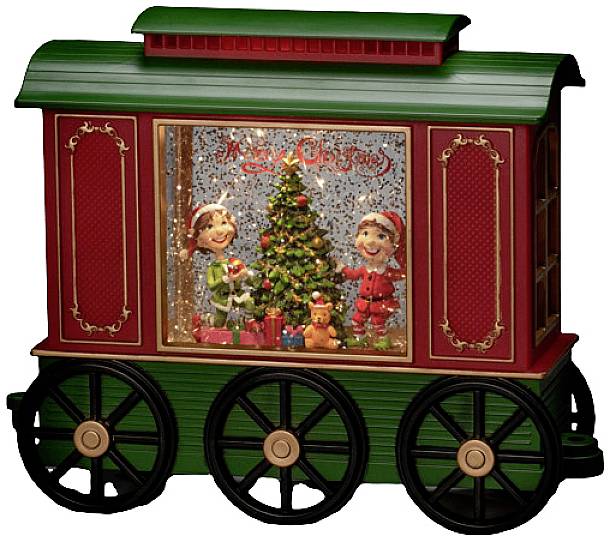 Konstsmide 4278-000 LED-Laterne Zug Warmweiß LED Rot, Grün Timer