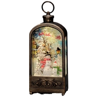 Konstsmide 4282-000 LED-Laterne Schneemann Warmweiß LED Braun mit Wasser gefüllt, Timer Konstsmide 4282-000 LED-Laterne Schneemann Warmweiß LED Braun mit Wasser gefüllt, Timer