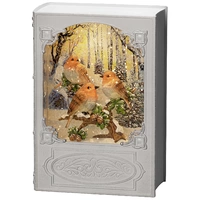 Konstsmide 4285-200 LED-Laterne Vögel Warmweiß LED Weiß mit Wasser gefüllt, Timer Konstsmide 4285-200 LED-Laterne Vögel Warmweiß LED Weiß mit Wasser gefüllt, Timer