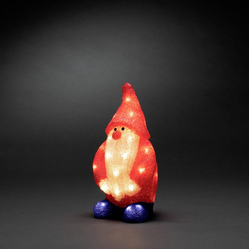 Konstsmide 6242-103 Acryl-Figur EEK: G (A - G) Weihnachtsmann Warmweiß LED Rot, Weiß