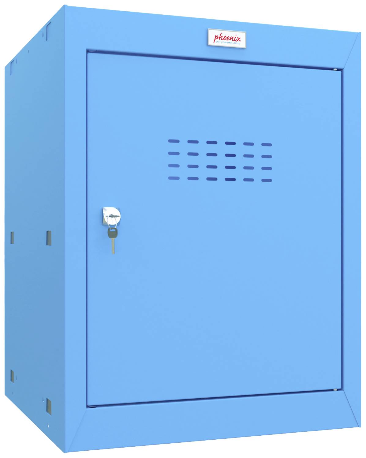 Phoenix CL0544BBK Würfel Schließfach Mittel 1 Blau m. Schlüssel-Schloss (B x H x T) 400 x 520 x 400 mm mit Schlüsselschloss
