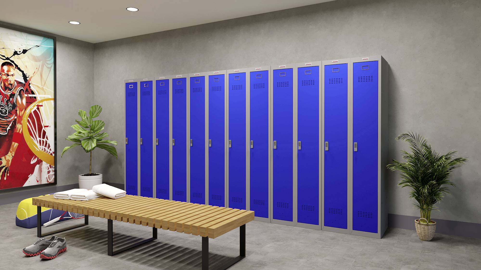 Phoenix PL1130GBE PL-Serie Würfelspind Stahl mit Elektronikschloss