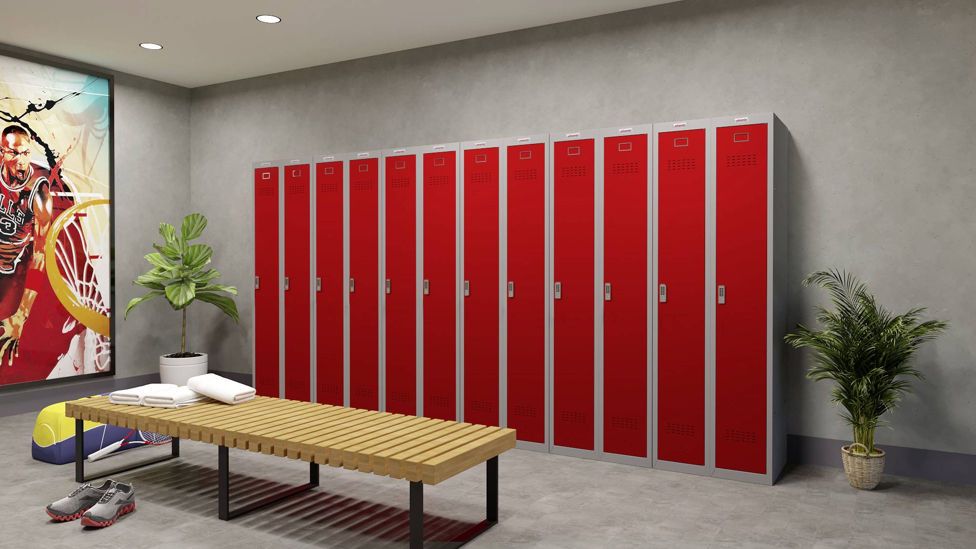 Phoenix PL1130GRE PL-Serie Spind Stahl mit Elektronikschloss