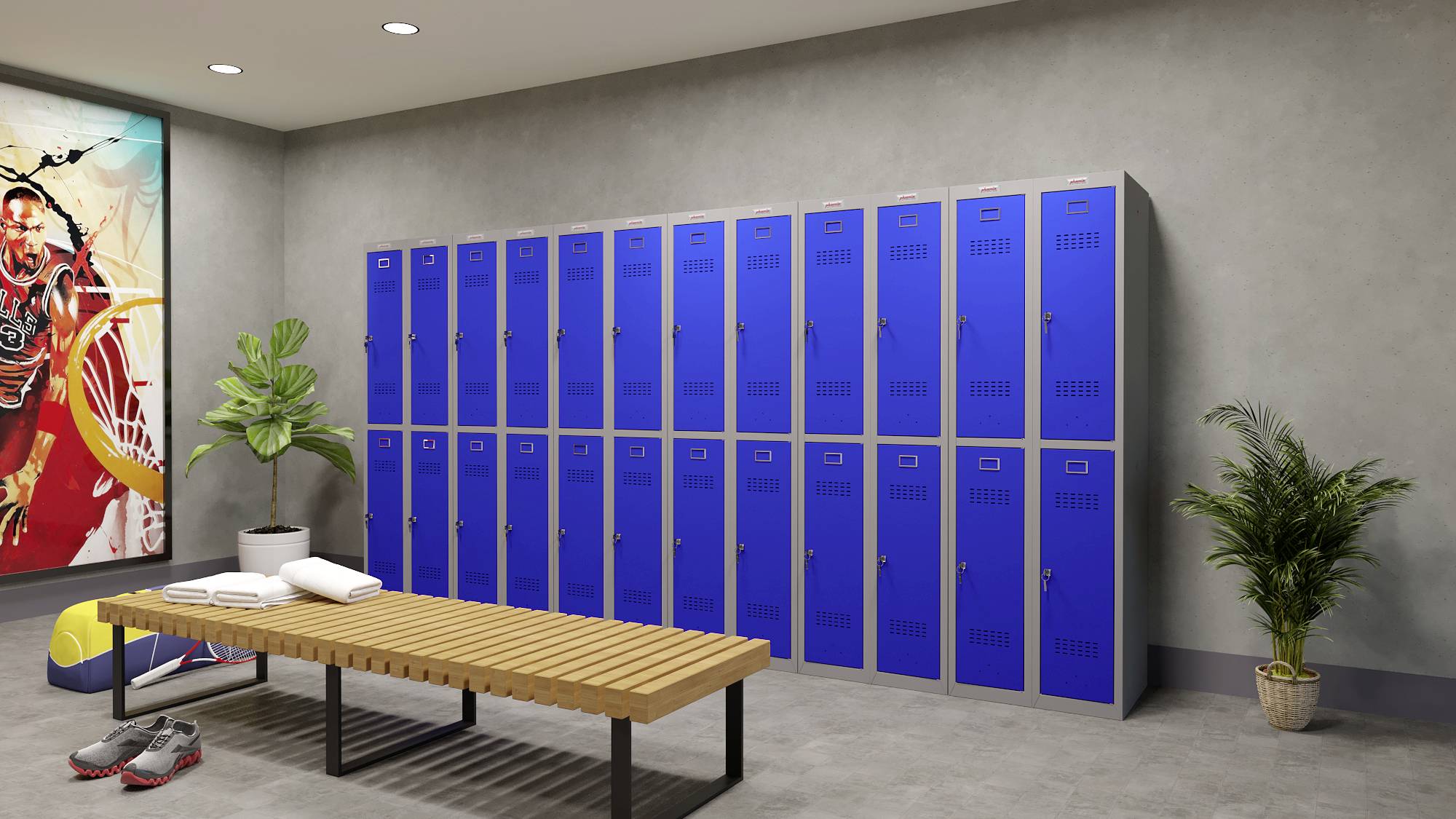 Phoenix PL1230GBK PL-Serie Stahl mit Schlüsselschloss