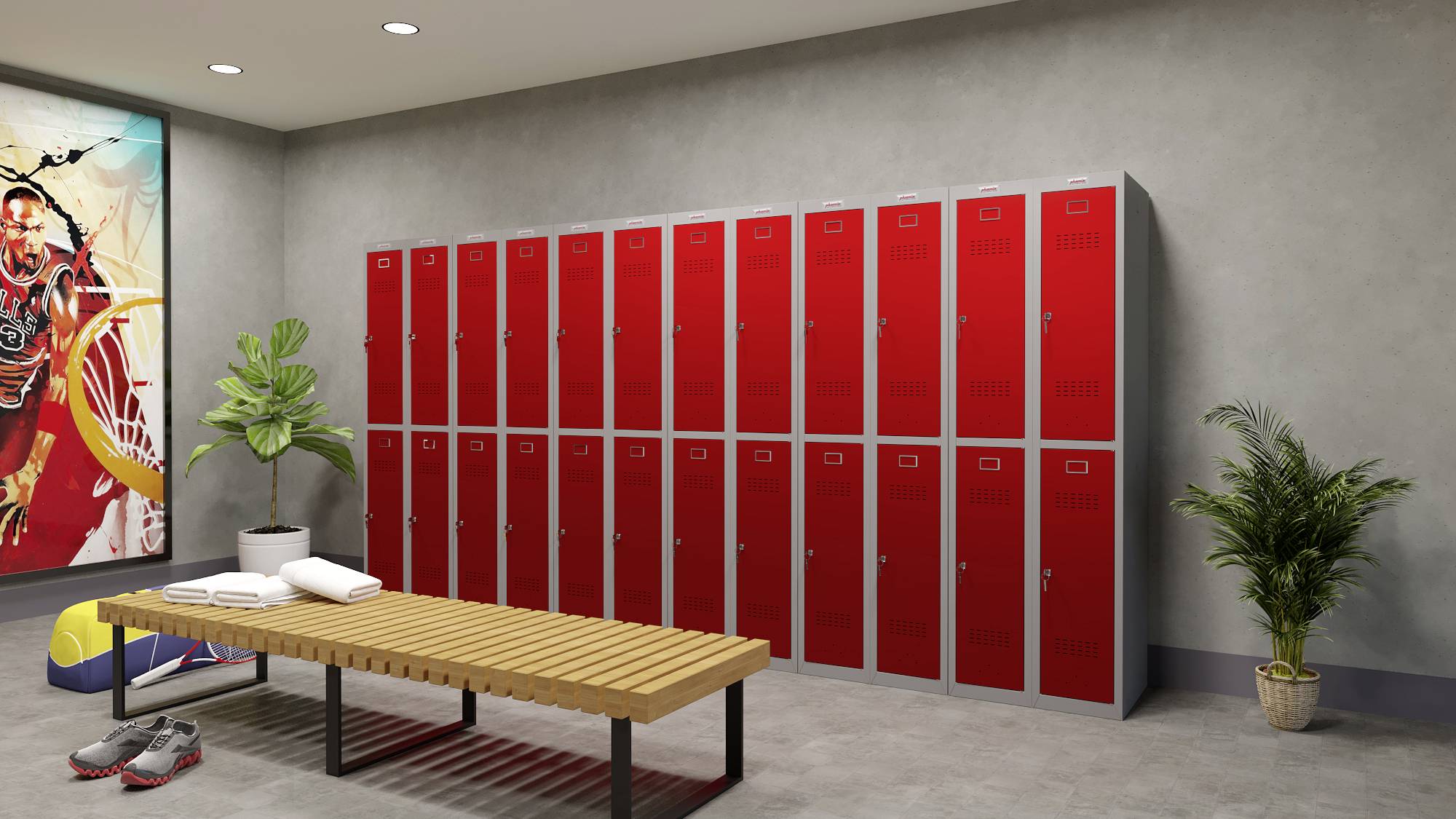 Phoenix PL1230GRK PL-Serie Spind Stahl mit Schlüsselschloss