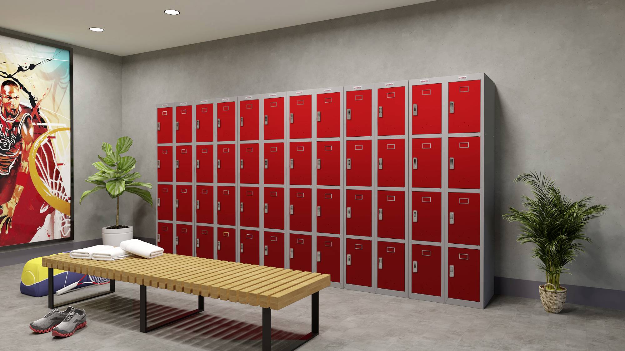 Phoenix PL1430GRE PL-Serie Spind Stahl mit Elektronikschloss