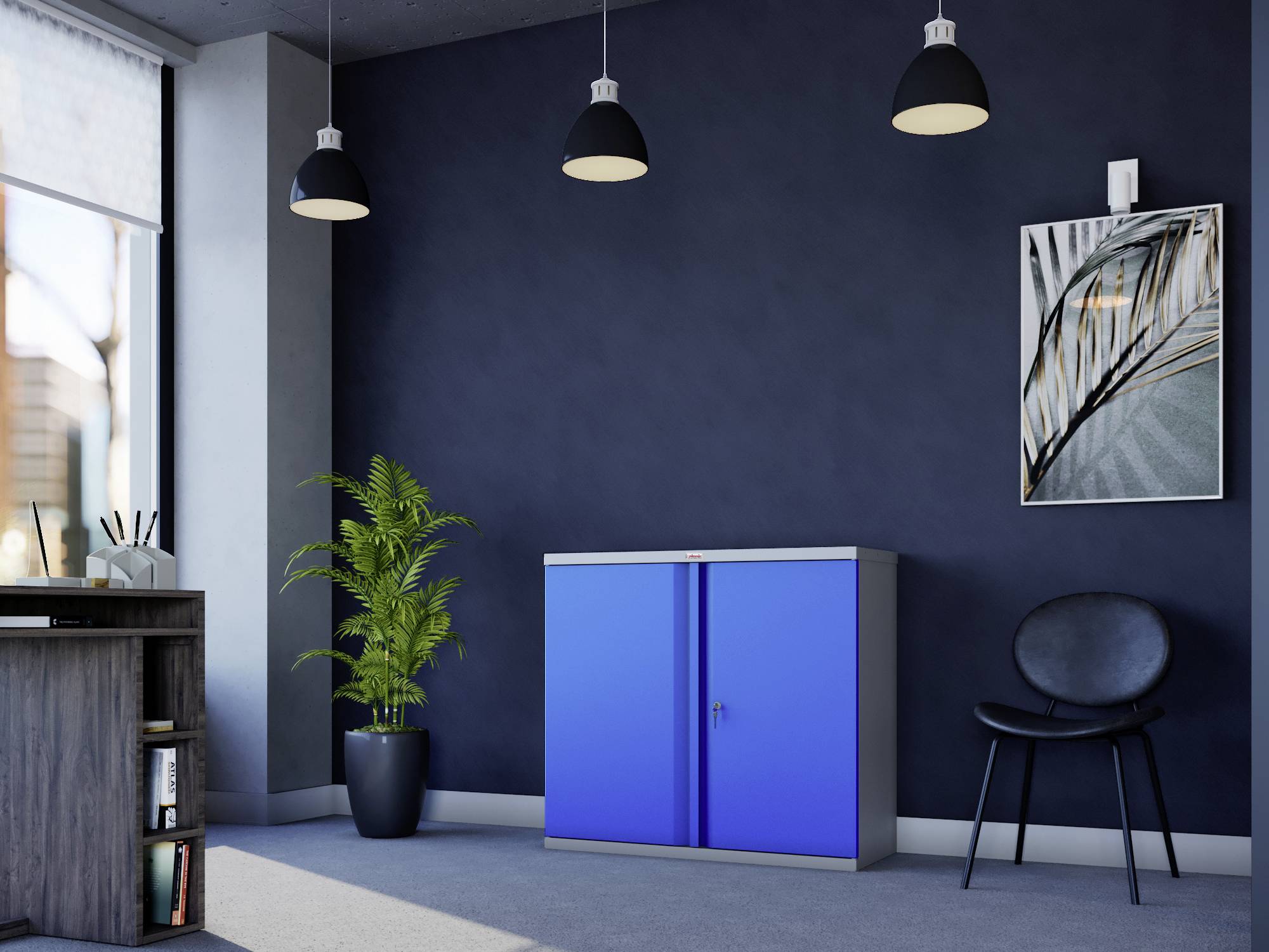 Phoenix SCL0891GBK SCL-Serie Schließfachschrank Stahl mit Schlüsselschloss