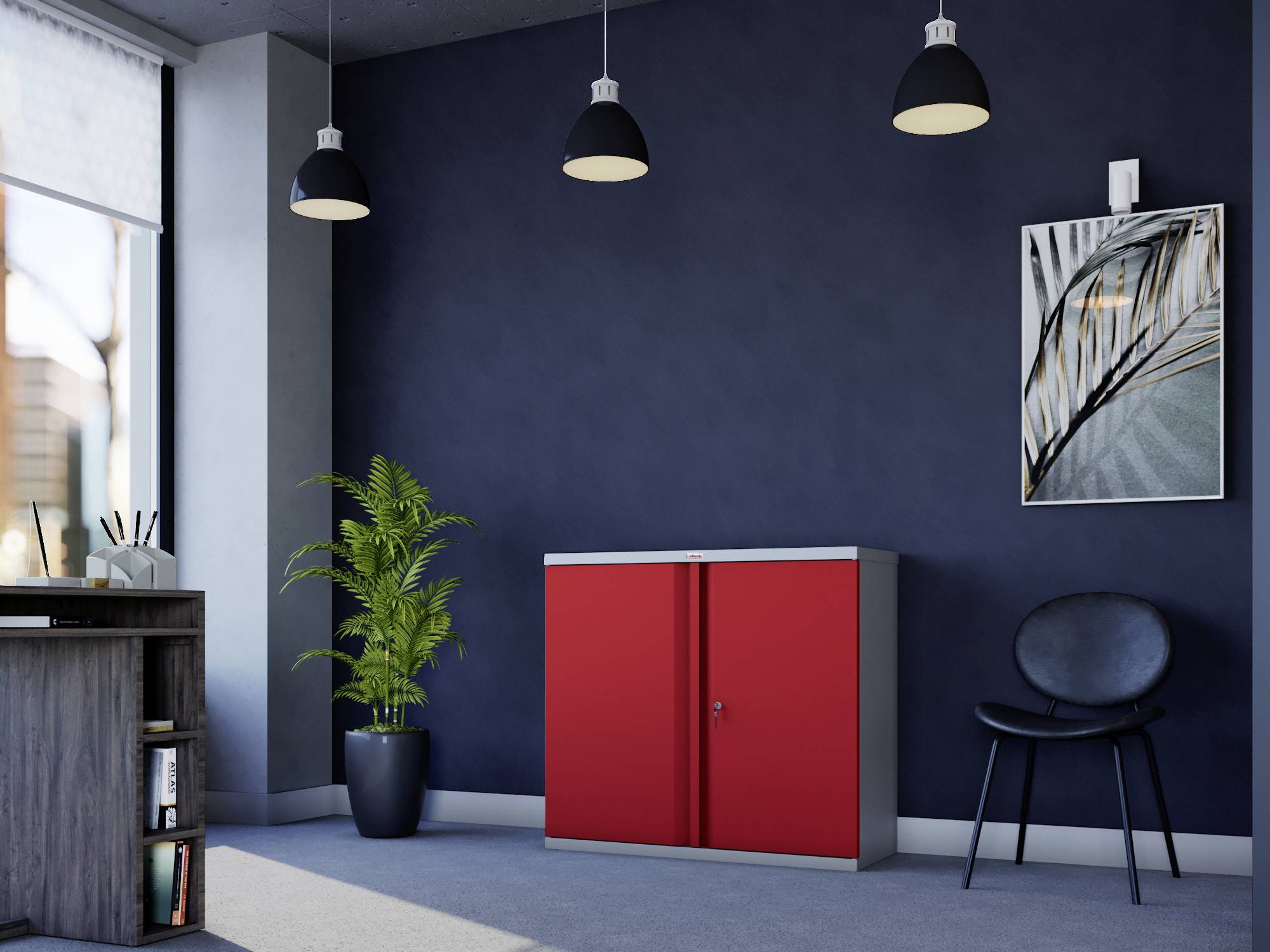 Phoenix SCL0891GRK SCL-Serie Schließfachschrank Stahl mit Schlüsselschloss