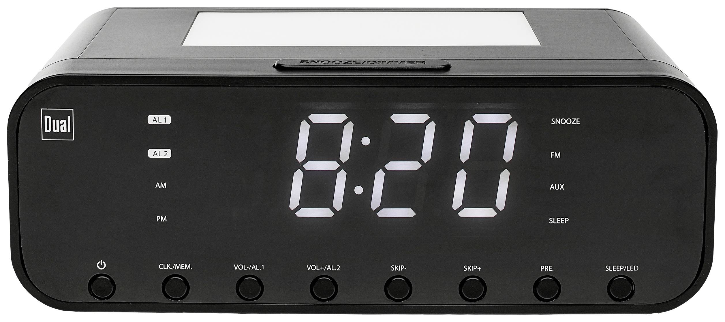 Dual WL 4 Radiowecker UKW AUX, Bluetooth® Weckfunktion Schwarz