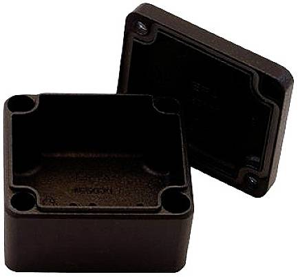 Reltech EfaBox 128-000-358 Universal-Gehäuse 45 x 50 x 30 Aluminium pulverbeschichtet Schwarz 1 St.