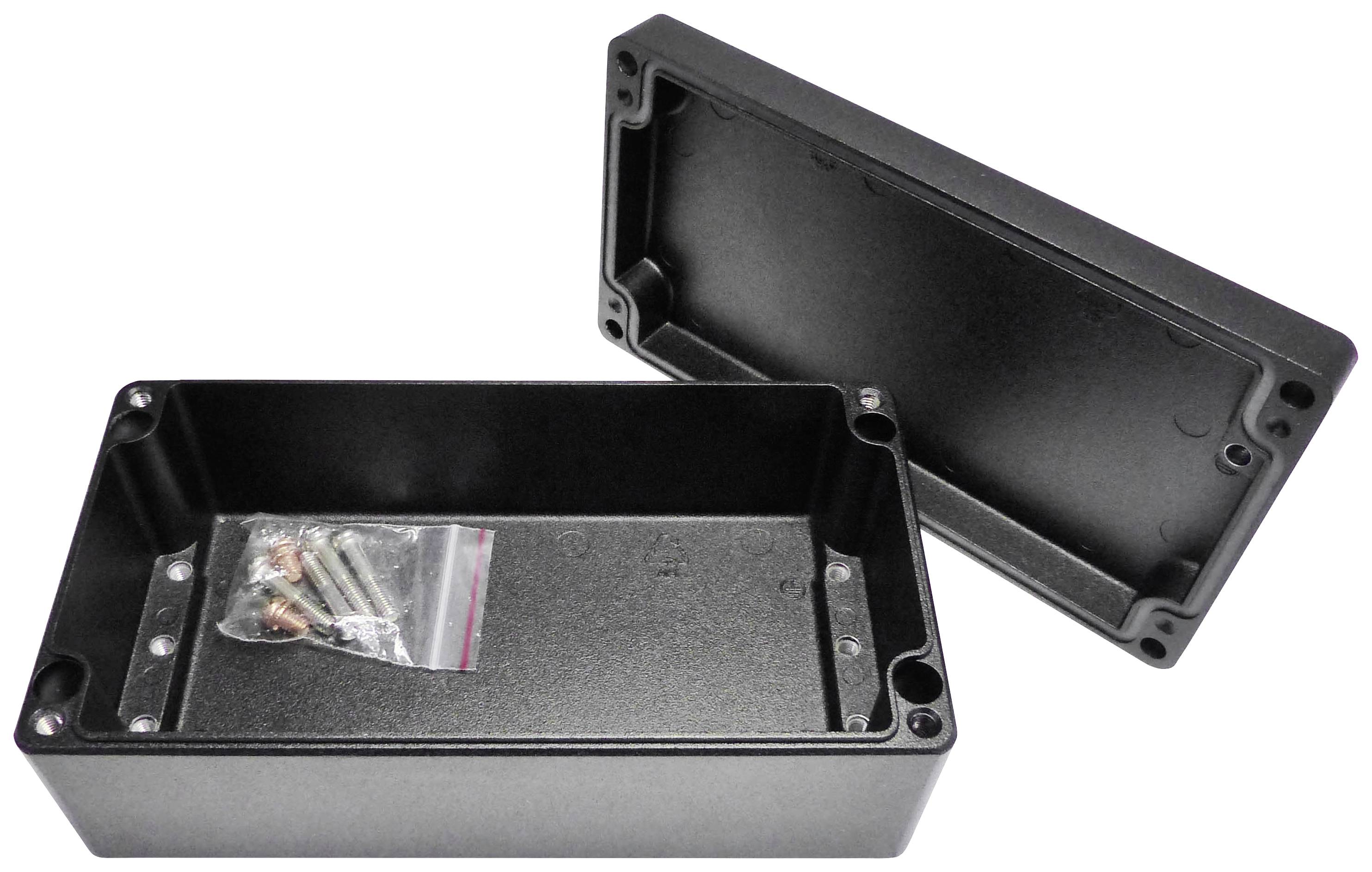 Reltech EfaBox 128-000-660 Universal-Gehäuse 220 x 120 x 81 Aluminium pulverbeschichtet Schwarz 1 S