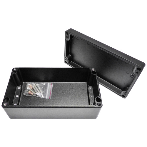 Reltech EfaBox 128-000-660 Universal-Gehäuse Aluminium pulverbeschichtet Schwarz 1 St.