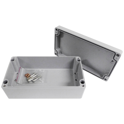 Reltech EfaBox 128-000-659 Boîtier universel aluminium revêtement par poudre gris 1 pc(s)