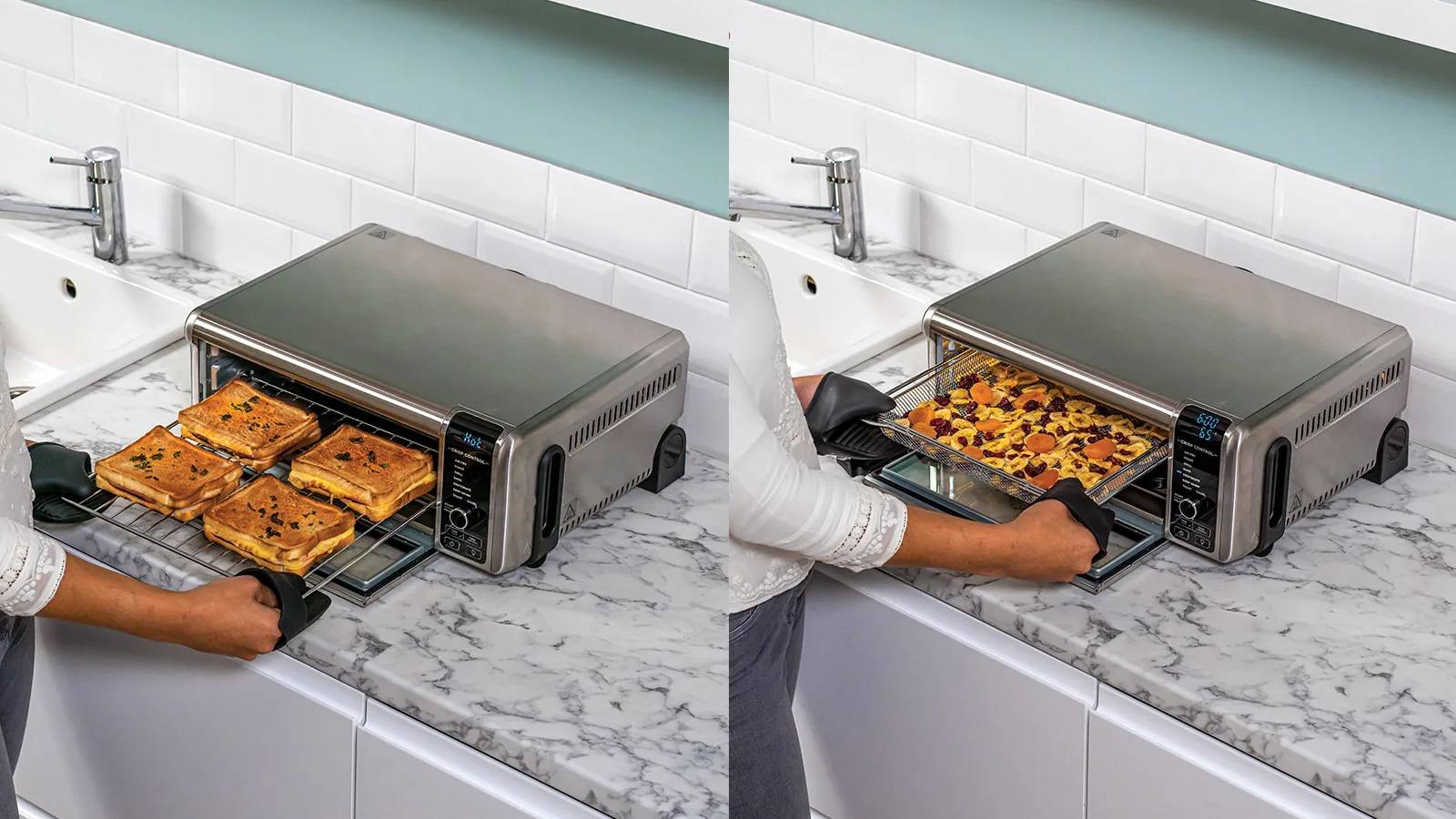 Ninja Foodi 8-in-1 Minibackofen Timerfunktion, Kontrollleuchte
