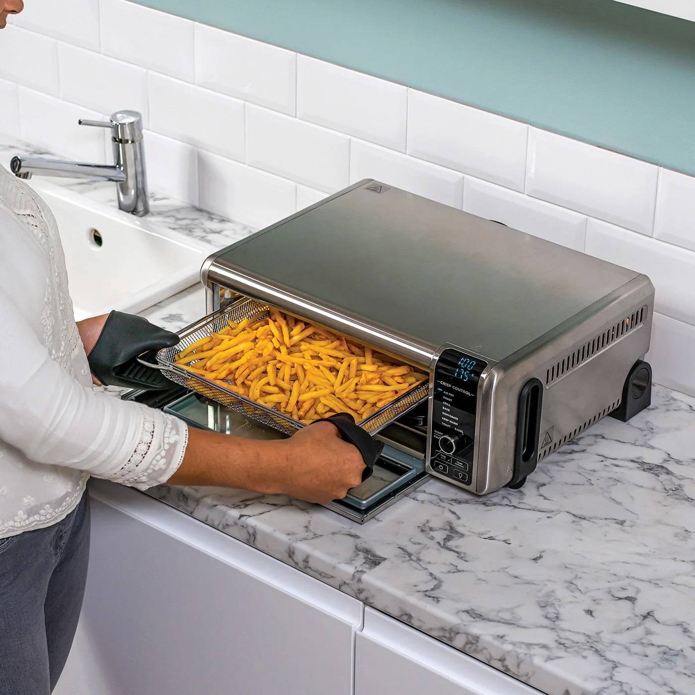 Ninja Foodi 8-in-1 Minibackofen Timerfunktion, Kontrollleuchte