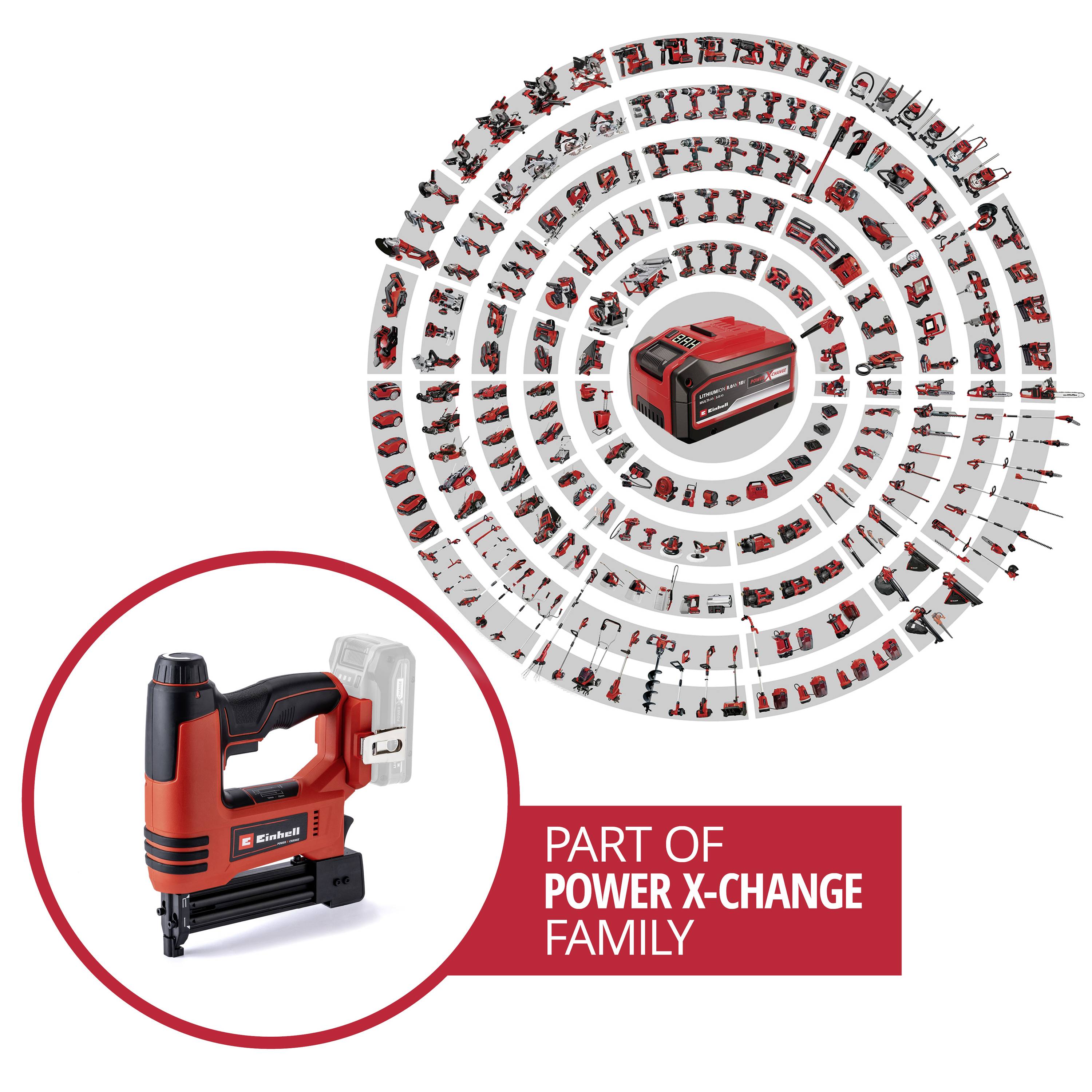 Einhell TE-CN 18 Li Power X-Change + 2,5 Ah-Kit 4257791 Akku-Nagler Klammernlänge 10 - 22mm inkl. Akku, inkl. Ladegerät