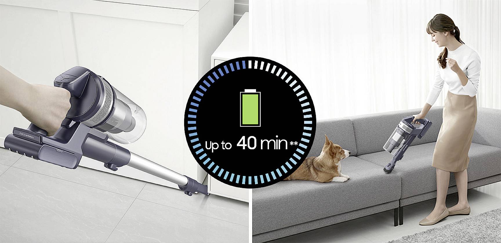 Samsung Jet 60 pet Cotta Black - Teal Gold VS15A6032R7/EG Akku-Zyklon-Staubsauger 21.6 V