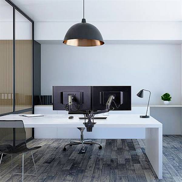 Ergotron LX Dual Arm Side by Side Desk Mount 2fach Monitor-Tischhalterung 38,1cm (15") - 68,6cm (27") Schwarz Höhenverstellbar
