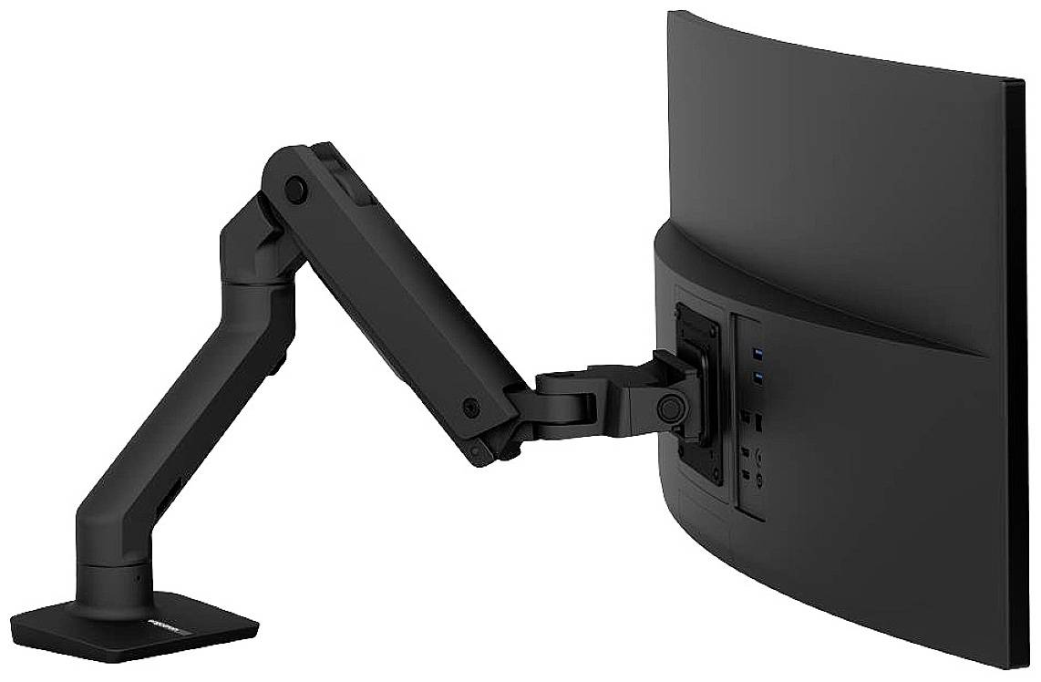 Ergotron HX Arm Desk Mount 1fach Monitor-Tischhalterung 38,1 cm (15") - 124,5 cm (49") Schwarz Drehbar, Höhenverstellbar, Neigbar, Schwenkbar