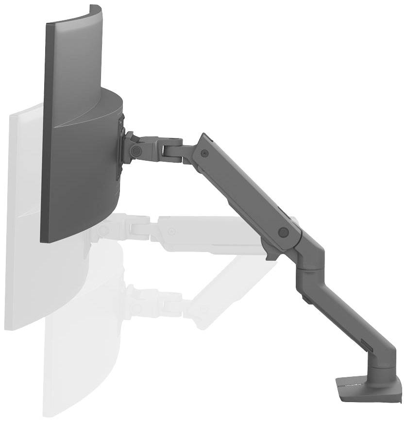 Ergotron Monitor-Tischhalterung HX Arm Desk Mount 1 Display(s) 38,1 cm (15") - 124,5 cm (49") Schwarz Drehbar, Höhenverstellbar, Neigbar, Schwenkbar