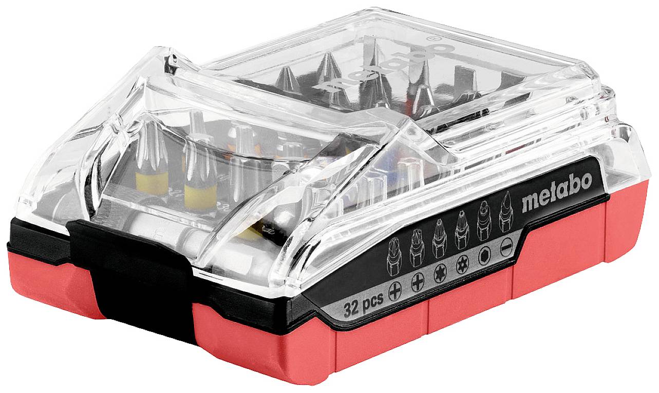 Metabo 626696000 Bit-Set Kreuzschlitz Phillips, Kreuzschlitz Pozidriv, Schlitz, T-Profil