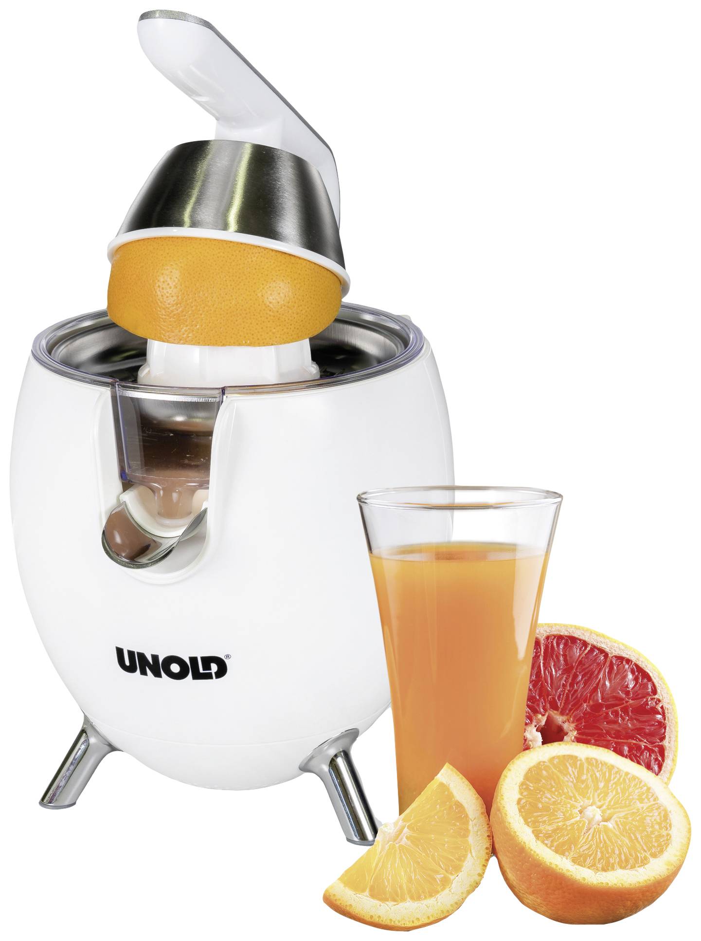 Unold Zitruspresse Power Juicy 300W BPA-frei Weiß