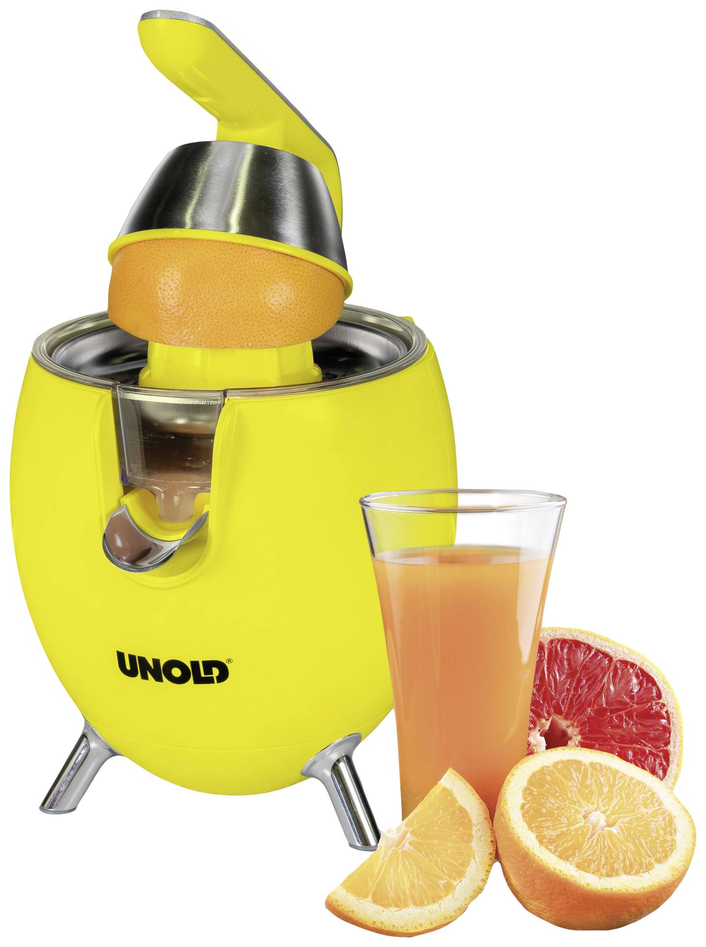 Unold Zitruspresse Power Juicy 300 W BPA-frei Gelb