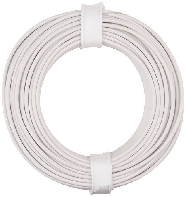 Donau Elektronik 150-015 Litze 1 x 0.50 mm² Weiß 10 m