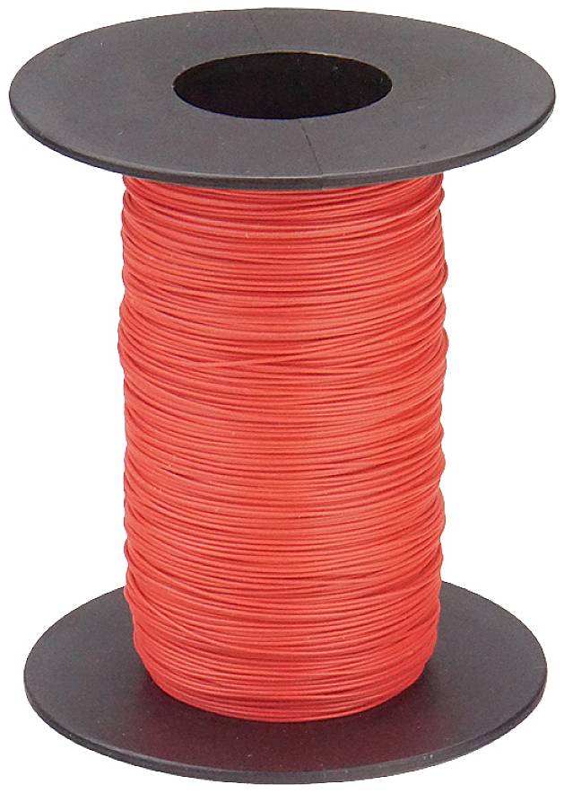 Donau Elektronik 110-0-100 Litze 1 x 0.04 mm² Rot 100 m