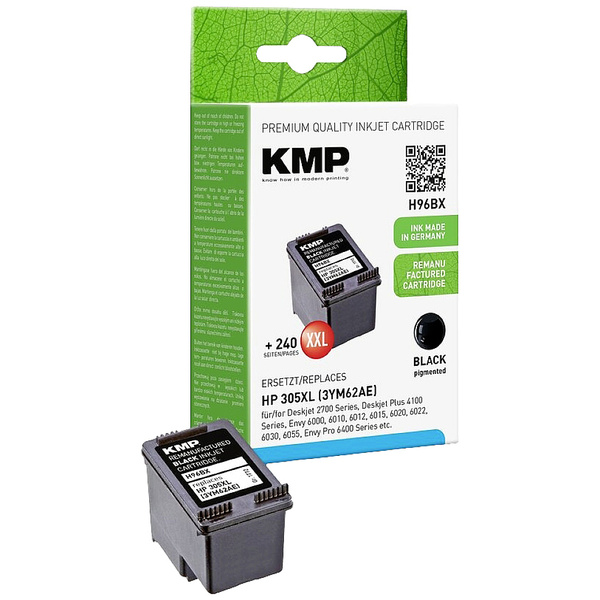 KMP Druckerpatrone ersetzt HP 305XL, 3YM62AE Kompatibel Schwarz H96BX 1772,4001