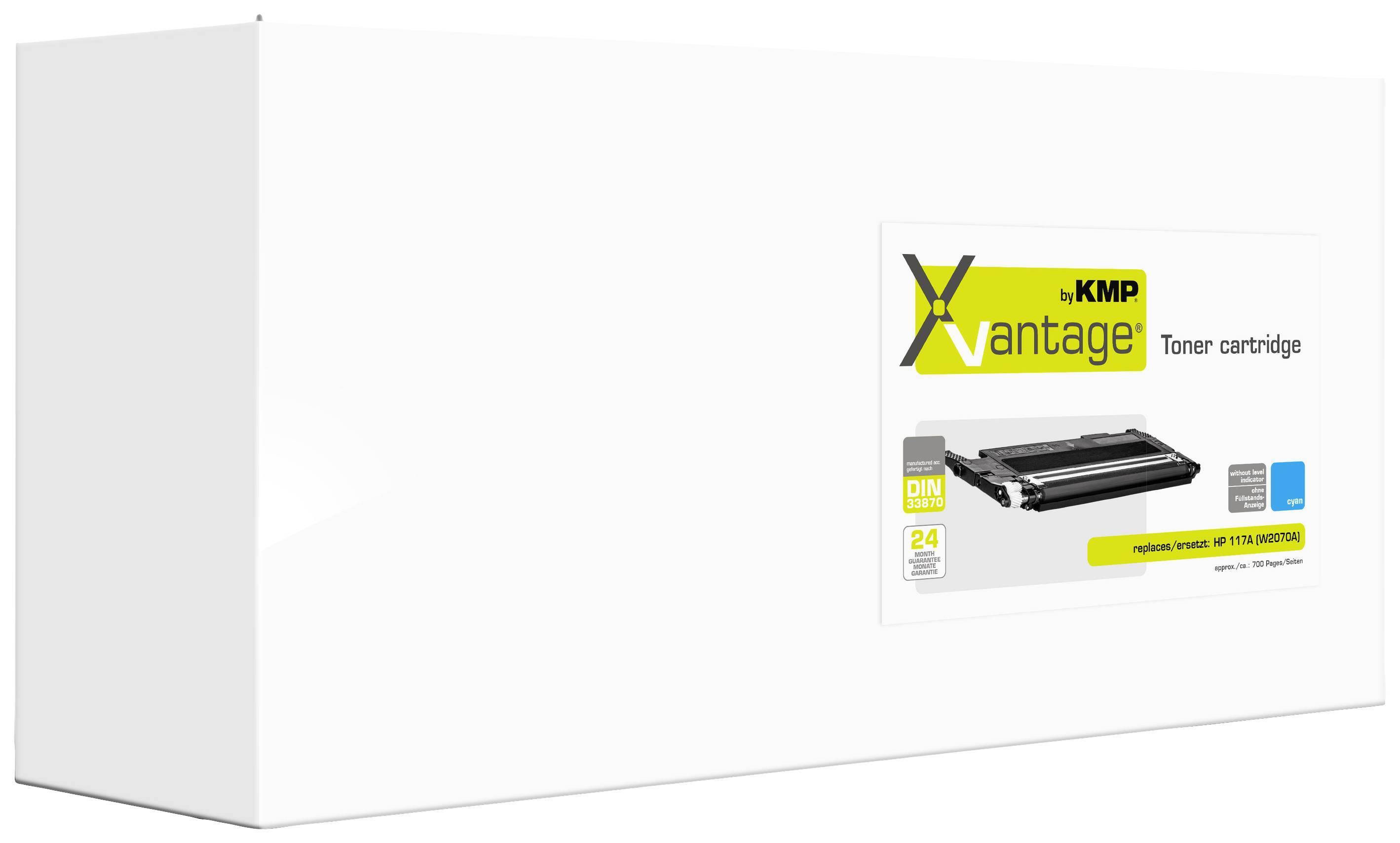 KMP Toner ersetzt HP 117A (W2071A) Kompatibel Cyan 700 Seiten Xvantage 2555,0083