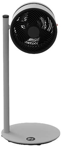 Boneco Air Shower F225 Standventilator 22W (L x B x H) 375 x 375 x 852mm Grau App gesteuert, Höhenverstellbar, LED-Display, Timer