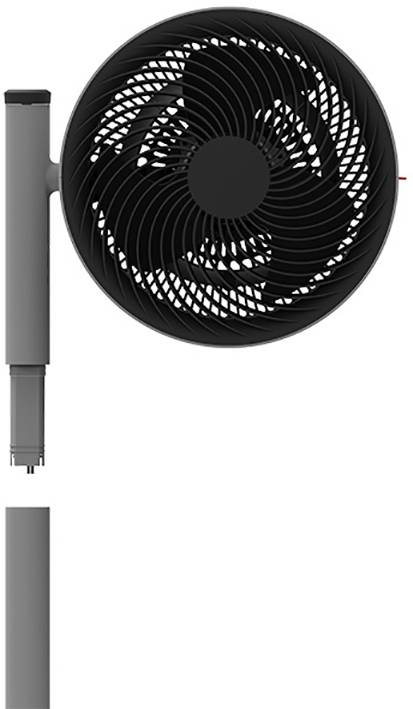 Boneco Air Shower F235 Standventilator 22W (L x B x H) 375 x 375 x 1212mm Grau App gesteuert, Höhenverstellbar, LED-Display, Timer