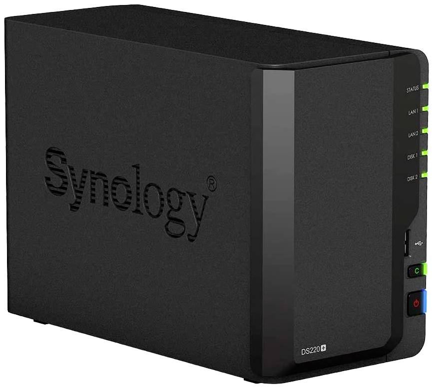 Synology NAS-Server (generalüberholt) (sehr gut) 12TB DS220+12TB-FR DS220+12TB-FR bestückt mit 2x 6TB Recertified Festplatten