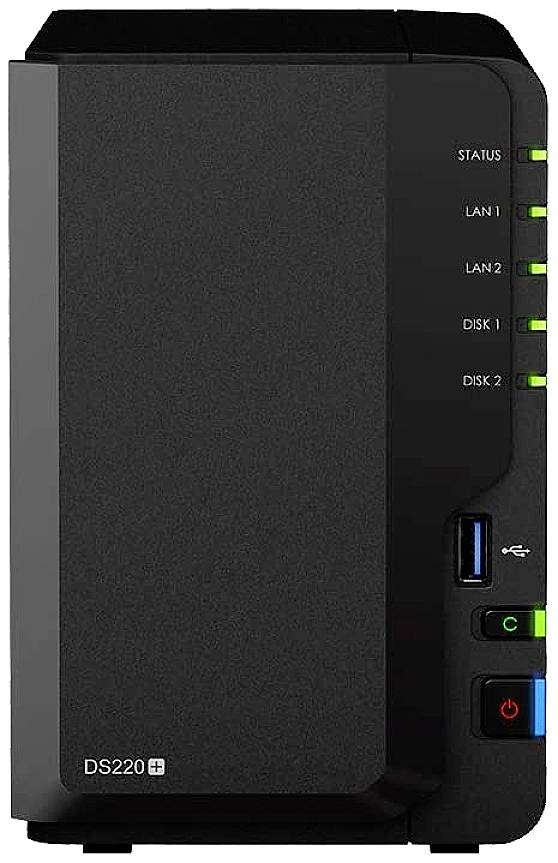 Synology NAS-Server (generalüberholt) (sehr gut) 8TB DS220+8TB-BC DS220+8TB-BC bestückt mit 2x 4TB