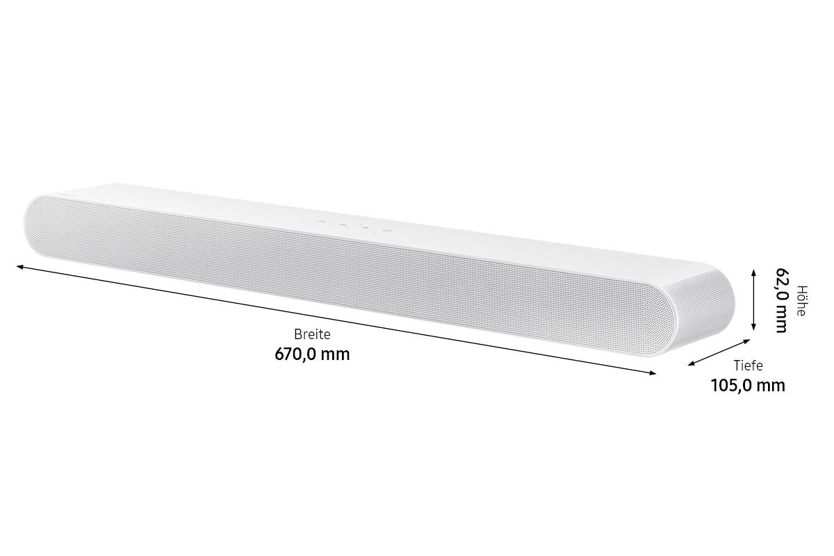 Samsung HW-S67B Soundbar Weiß Bluetooth®