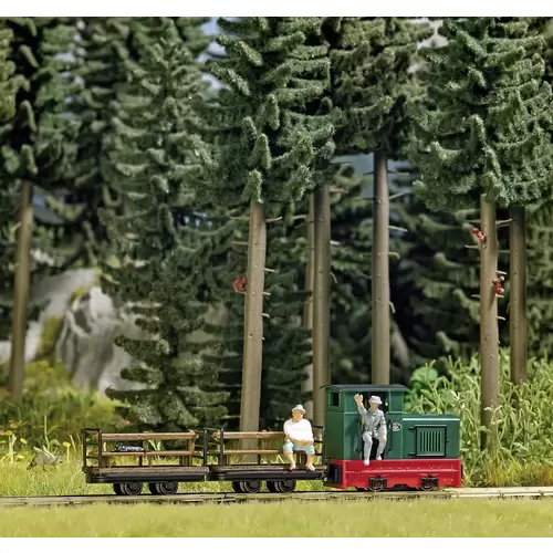 Busch Feldbahn 12015 H0f Feldbahn Start-Set Personentransport Busch Feldbahn 12015 H0f Feldbahn Start-Set Personentransport