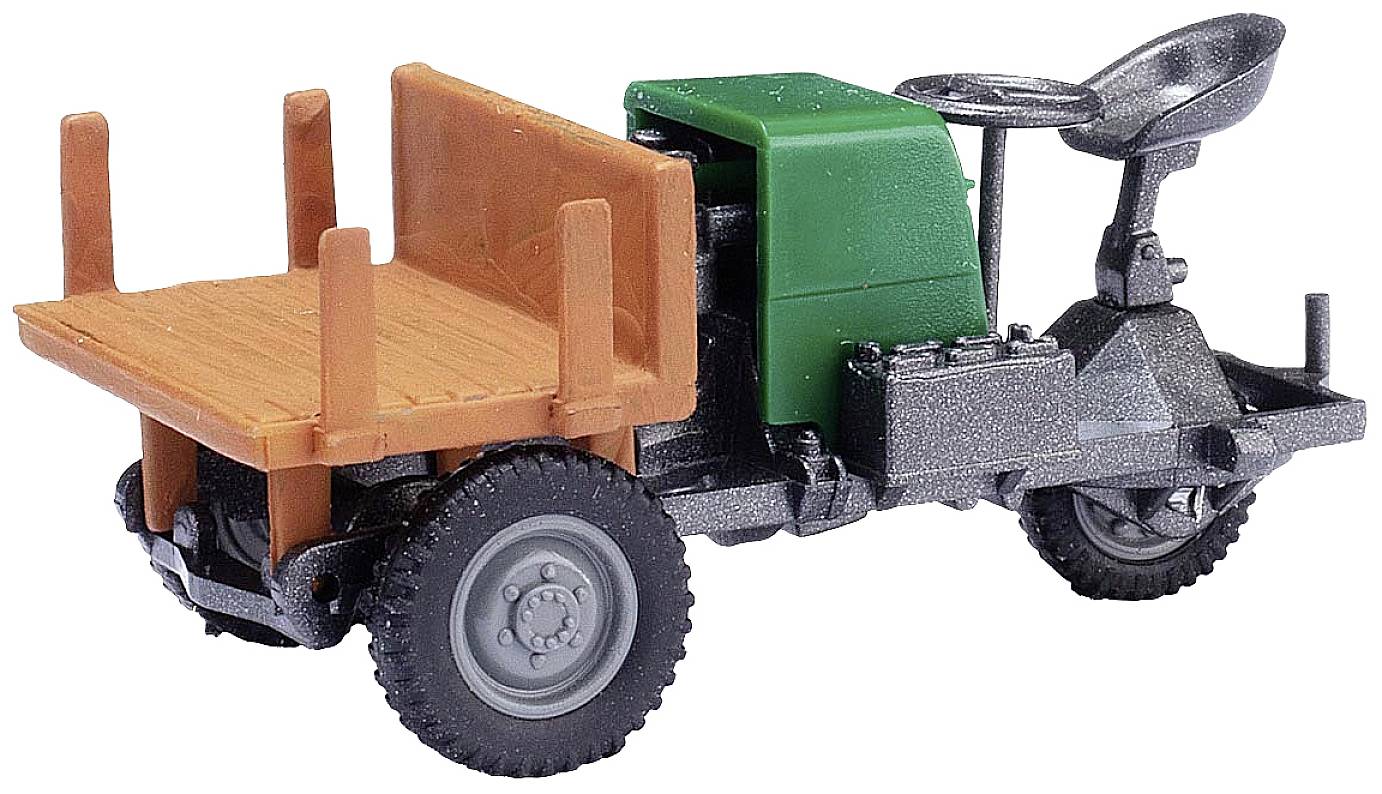 Mehlhose 210016604 H0 LKW Modell Dreikantfeile Picco 1 Grün mit Holzpritsche