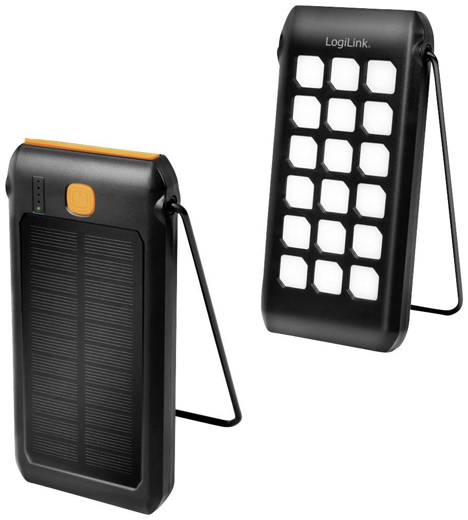 LogiLink PA0273 Solar-Powerbank Ladestrom Solarzelle 250mA 10000 mAh