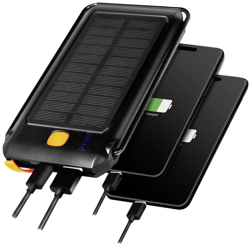 LogiLink PA0273 Solar-Powerbank Ladestrom Solarzelle 250mA 10000 mAh