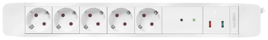 LogiLink LPS402 Funk-Steckdosenleiste Weiß Schutzkontakt 1St.