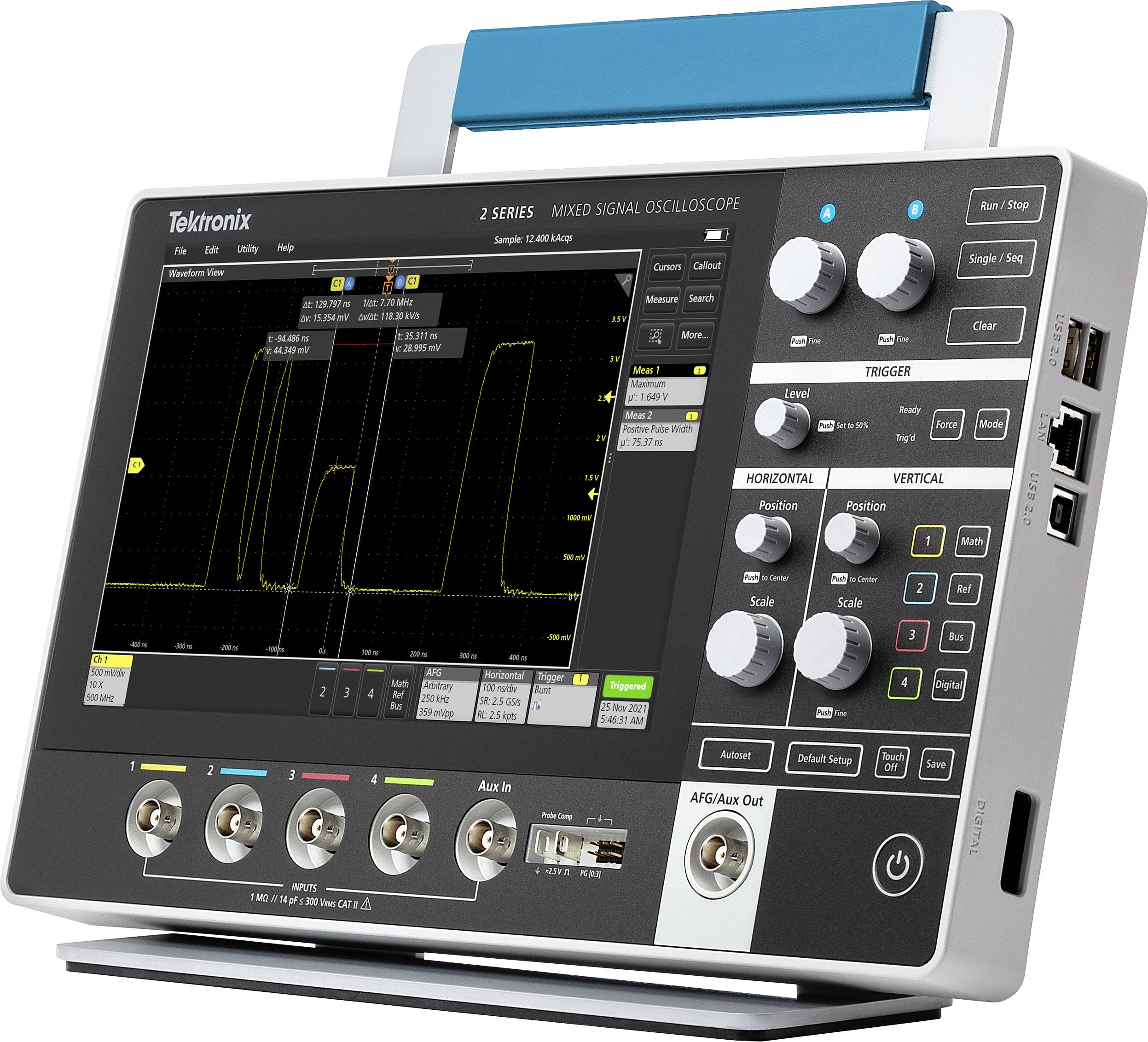 Tektronix MSO24 2-BW-100 + 2-MSO + 2-ULTIMATE + R3 Digital-Oszilloskop 100MHz 1.25 GSa/s 8 Bit 1St.