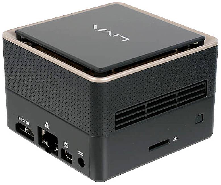 ECS Elitegroup Mini PC LIVA Q3 Plus AMD Ryzen Embedded V1605B 3.6 GHz 8 GB RAM 128 GB eMMC 95-677-MZ6A04