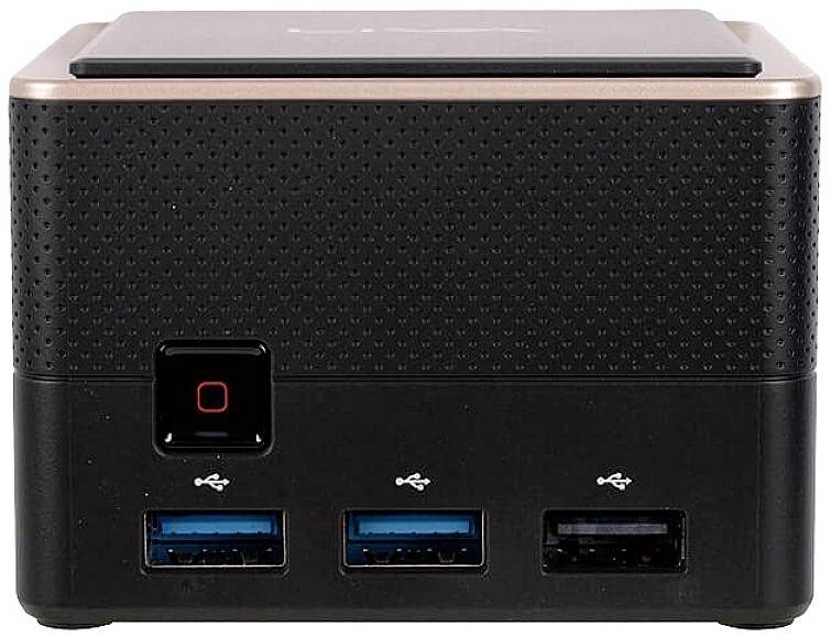 ECS Elitegroup Mini PC LIVA Q3 Plus AMD Ryzen Embedded V1605B 3.6 GHz 8 GB RAM 128 GB eMMC 95-677-MZ6A04