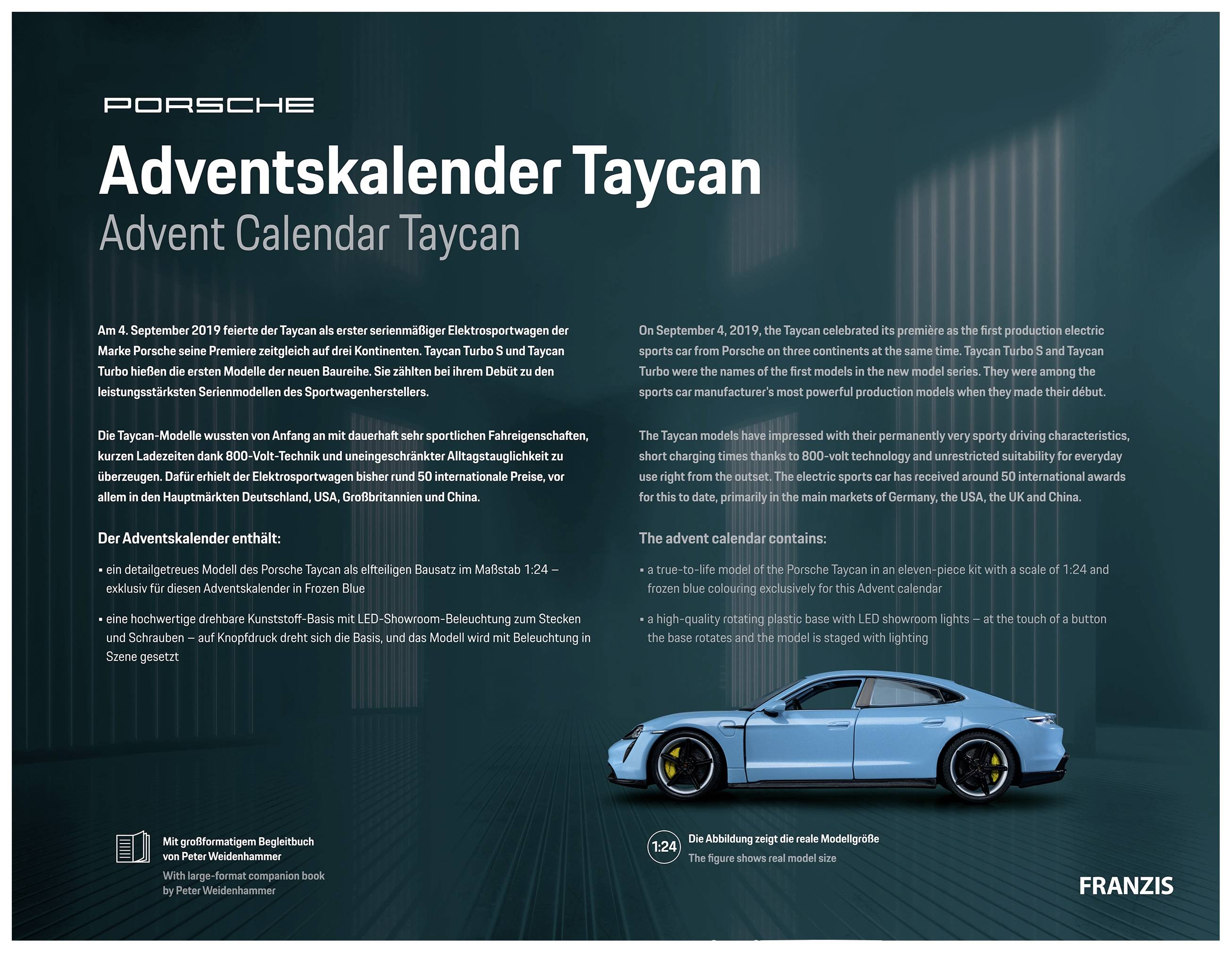 Franzis Verlag Porsche Taycan Porsche Taycan Bausätze, Elektronik, Technik Adventskalender