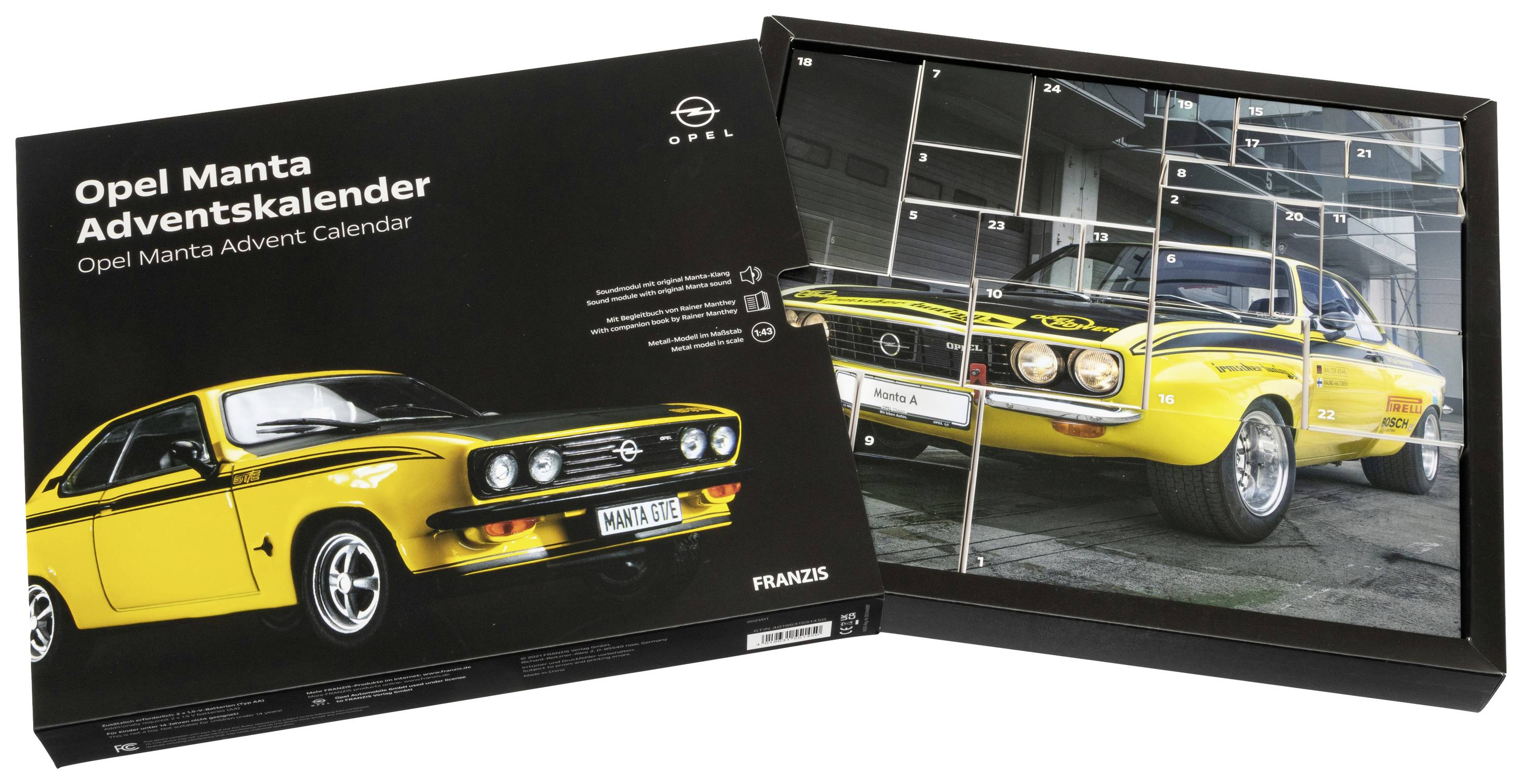 Franzis Verlag Opel Manta Opel Manta Bausätze, Elektronik, Technik Adventskalender