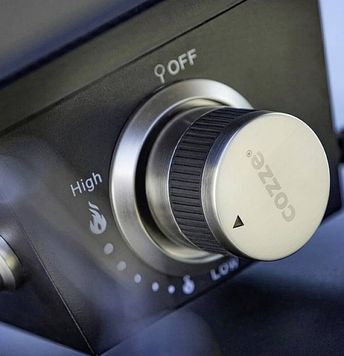 Cozze 90349 Pizzaofen 33 cm (13“) mit Thermometer und Pizzastein